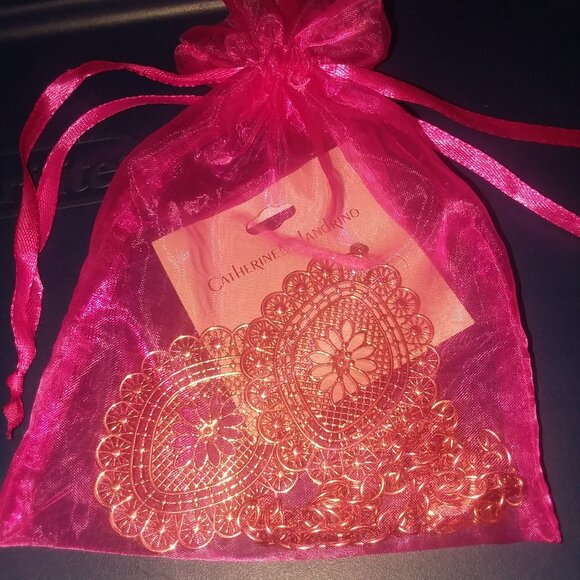 Catherine Malandrino Hypoallergenic Statement Piece Earrings - Picture 2 of 5